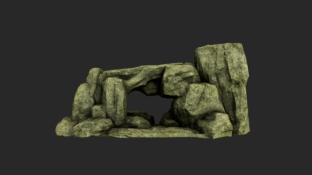 desert rock 2 3D Modell .c4d .max .obj .3ds .fbx .stl .blend
