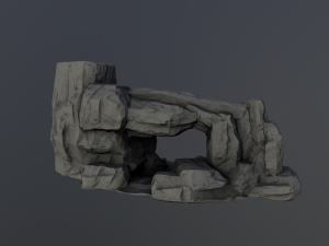 desert rock 2 3D Modell