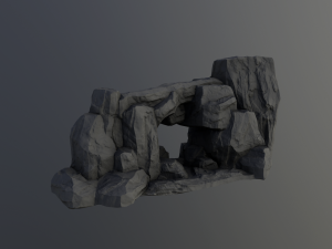 desert rock 2 3D Modell