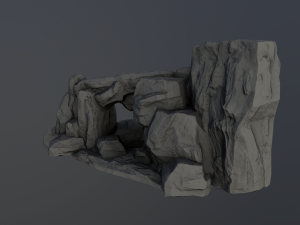 desert rock 2 3D Modell