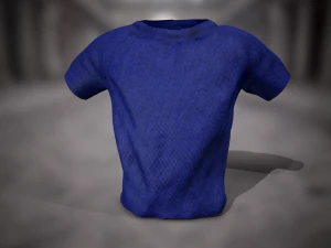 camiseta Modelo 3D