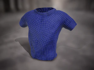camiseta Modelo 3D