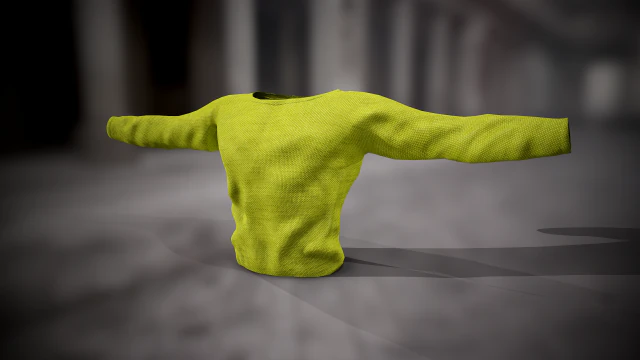 sweatshirt 6 3D Model .c4d .max .obj .3ds .fbx .stl .blend