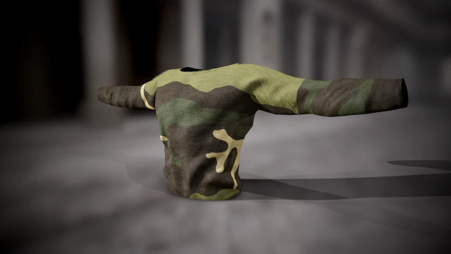 sweatshirt 8 3D Model .c4d .max .obj .3ds .fbx .stl .blend 