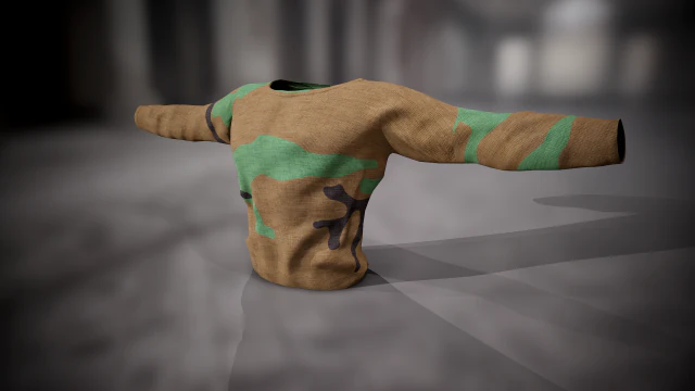 sweatshirt 10 3D Model .c4d .max .obj .3ds .fbx .stl .blend