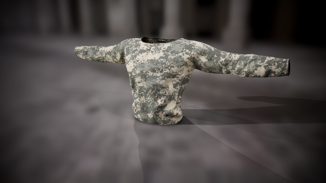 sweatshirt 12 3D Model .c4d .max .obj .3ds .fbx .stl .blend