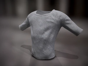camiseta Modelo 3D