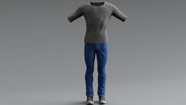 clothing set 3D Model .c4d .max .obj .3ds .fbx .stl .blend 