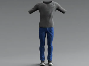 set di vestiti Modello 3D