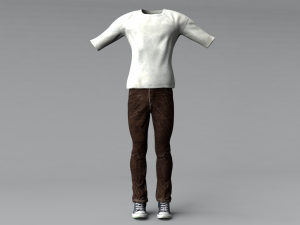 men clothing set 2 Modèle 3D