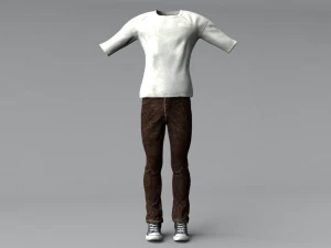 men clothing set 2 3D Model