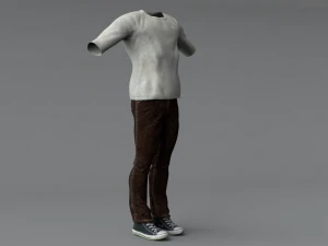 men clothing set 2 3D Model
