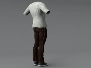 men clothing set 2 3D Model