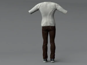 men clothing set 2 3D Model