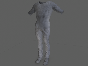 men clothing set 2 Modèle 3D