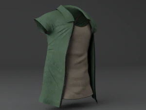 men clothing set 3D Model
