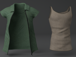 men clothing set Model 3D