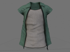 men clothing set Model 3D