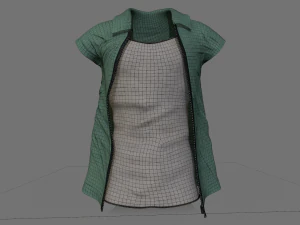 men clothing set 3D Model
