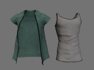 men clothing set Model 3D
