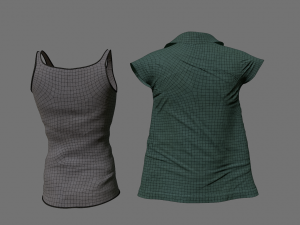 men clothing set Model 3D