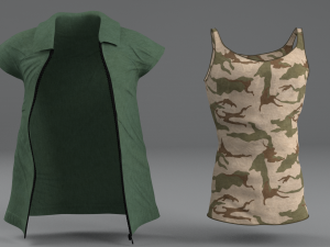 clothing set 4 3D 모델