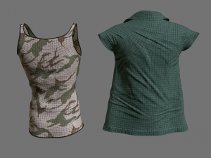 clothing set 4 3D 모델
