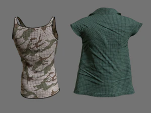 clothing set 4 3D Model