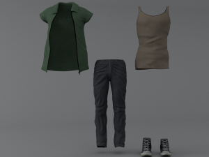 clothing set 6 Modèle 3D