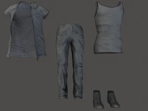 set di vestiti 6 Modello 3D