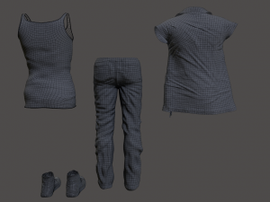 clothing set 6 Modèle 3D