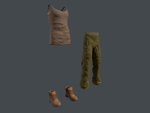 clothing set 7 3D Model
