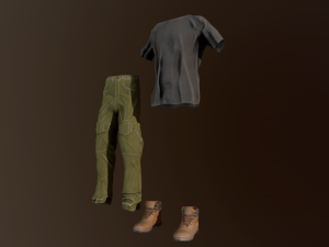 clothing set 8 3D Model