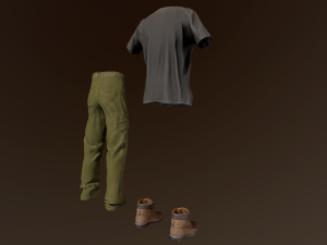 clothing set 8 3D Model