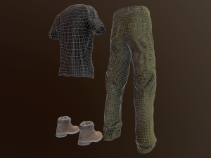 clothing set 8 3D Model