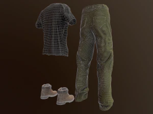 clothing set 8 3D Model