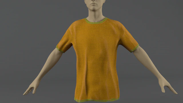 t-shirt low poly 3D Model .c4d .max .obj .3ds .fbx .stl .blend