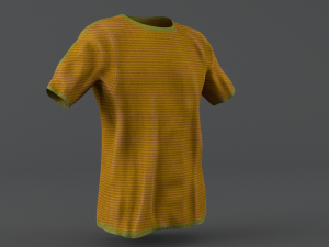 t-shirt low poly 3D 模型