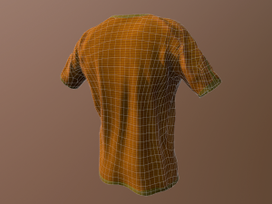 t-shirt low poly 3D 模型