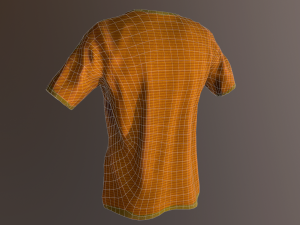 t-shirt low poly 3D 模型