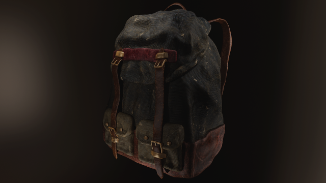 backpack 2 3D Модель .c4d .max .obj .3ds .fbx .stl .blend 