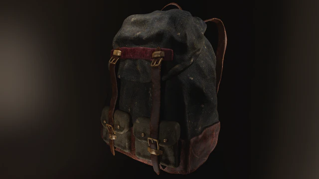 backpack 2 3D Model .c4d .max .obj .3ds .fbx .stl .blend