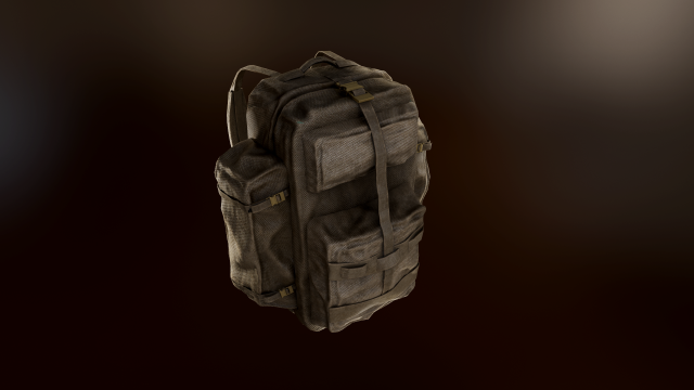 tactical backpack 3D Model .c4d .max .obj .3ds .fbx .stl .blend 
