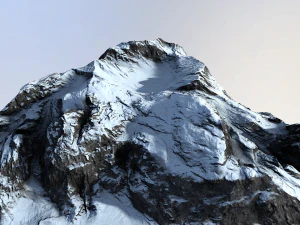 雪山 3Dモデル