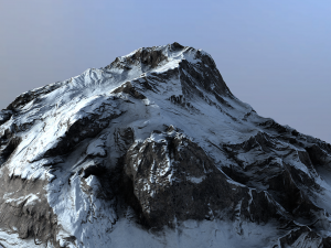 snow mountain 3Dモデル