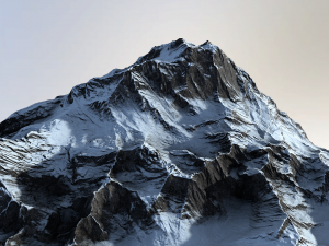 snow mountain 3Dモデル