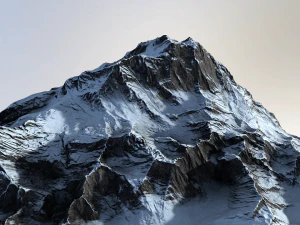 snow mountain 3D Model
