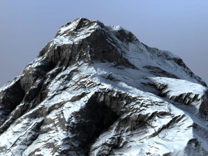 snow mountain 3Dモデル