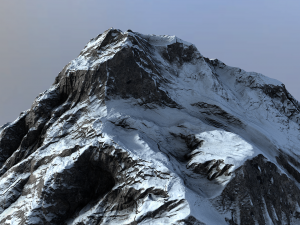 snow mountain 3Dモデル