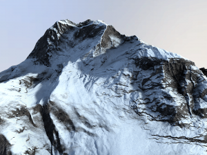 snow mountain 3Dモデル
